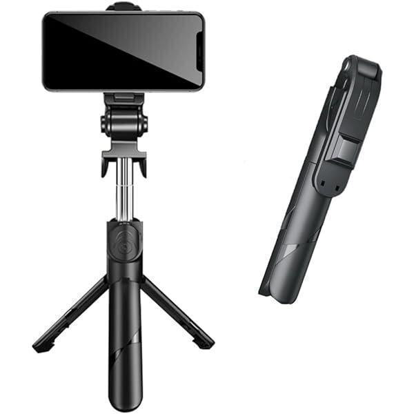 BLACK SELFIE STICK WITH TRIPOD